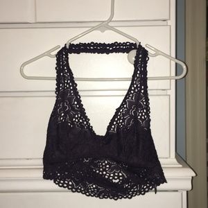 aerie Dark Purple Halter Bralette(**2 FOR $25**)
